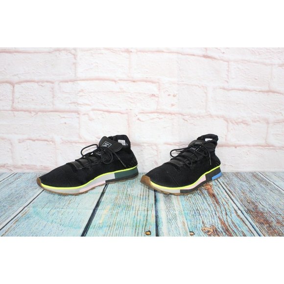 Adidas Black Mesh Breathable Athletic Low Top Sneakers Shoes Size 9 - Picture 3 of 7